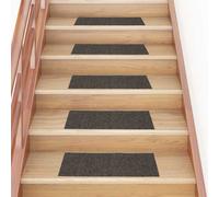 vidaXL Tappetini per scale autoadesivi 30 pz 60x25 cm antracite rettangolari