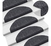 vidaXL Tappetini Scale Adesivi 5 pz 65x21x4 cm Grigio Scuro Agugliati