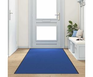 vidaXL Tappetino Altro Blu e Nero 120 x 350 cm Poliammide e PVC