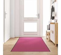vidaXL Tappetino Altro Rosa e Nero 120 x 350 cm Poliammide e PVC