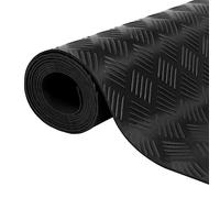 vidaXL Tappetino Antiscivolo a Scacchiera Protezione Pavimento Passatoia Casa Garage Piscina AntiGraffio in Gomma Riciclata 1,5x4 m 3 mm