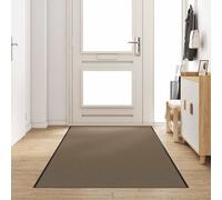 vidaXL Tappetino Beige e Nero 120 x 350 cm Polipropilene e vinile