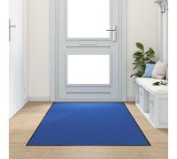 vidaXL Tappetino Blu e Nero 120 x 250 cm Poliammide e PVC