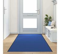 vidaXL Tappetino Blu e Nero 120 x 350 cm Poliammide e PVC