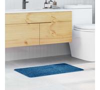 vidaXL Tappetino da bagno antiscivolo Blu 50 x 80 cm PP