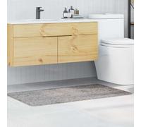 vidaXL Tappetino da bagno antiscivolo Grigio 70 x 120 cm PP
