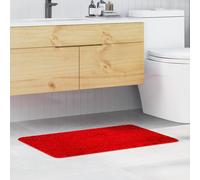 vidaXL Tappetino da bagno antiscivolo Rosso 60 x 90 cm PP