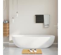 vidaXL Tappetino da Bagno in Bambù 54x36 cm