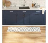 vidaXL Tappetino da Cucina Geometric Geometrico 45 x 150 cm Velluto