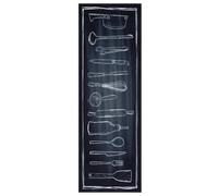 vidaXL Tappetino da cucina in velluto Spazio Chef 60 x 180 cm. Ha una base antiscivolo ed è lavabile in lavatrice. È grigio e si usa dentro casa. Ha un design rettangolare con una texture morbida e
