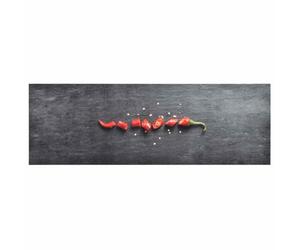 vidaXL Tappetino da Cucina Lavabile Peperoni 60x180 cm
