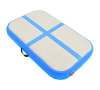 vidaXL Tappetino da Ginnastica Gonfiabile con Pompa Materassino Gioco Lettino Sport Attrezzature Ginnastica Attrezzi 60x100x10cm PVC Blu