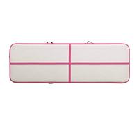 vidaXL Tappetino da Ginnastica Gonfiabile con Pompa Materassino Gioco Lettino Sport Attrezzature Ginnastica Attrezzi 300x100x15cm PVC Rosa