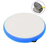 vidaXL Tappetino Ginnastica Gonfiabile con Pompa 100x100x15cm PVC Blu