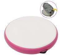 vidaXL Tappetino Ginnastica Gonfiabile con Pompa 100x100x15cm PVC Rosa