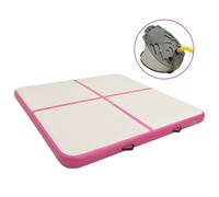 vidaXL Tappetino Ginnastica Gonfiabile con Pompa 200x200x20cm PVC Rosa