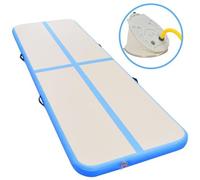 VIDAXL - Tappetino Ginnastica Gonfiabile Con Pompa 300x100x10cm Pvc Blu