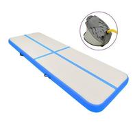 VIDAXL - Tappetino Ginnastica Gonfiabile con Pompa 300x100x20cm PVC Blu