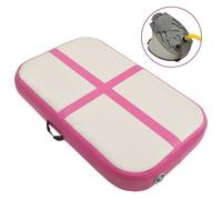 vidaXL Tappetino Ginnastica Gonfiabile con Pompa 60x100x20 cm PVC Rosa