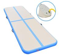VIDAXL - Tappetino Ginnastica Gonfiabile Con Pompa 700x100x10cm Pvc Blu