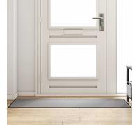 vidaXL Tappetino Grigio e Nero 60 x 180 cm Polipropilene e vinile