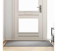 vidaXL Tappetino Grigio e Nero 90 x 150 cm Polipropilene e vinile