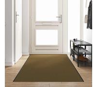 vidaXL Tappetino Marrone e Nero 120 x 350 cm Poliammide e PVC