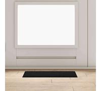 vidaXL Tappetino Nero 60 x 40 x 1.2 cm Tessuto Teddy