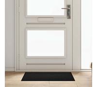 vidaXL Tappetino Nero 60 x 80 x 1.2 cm Tessuto Teddy