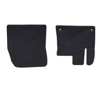 vidaXL Tappetino per Auto 2 pcs Nero Gomma