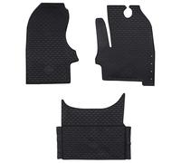 vidaXL Tappetino per Auto 3 pcs Nero adatto per Iveco DAILY 2014-