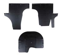 vidaXL Tappetino per Auto 3 pcs Nero VW T5 , T6 , per MULTIVAN Gomma