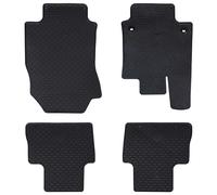 vidaXL Tappetino per Auto 4 pcs Nero Gomma