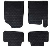 vidaXL Tappetino per Auto 4 pcs Nero TPE