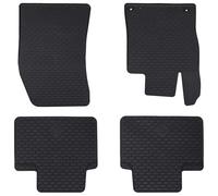 vidaXL Tappetino per Auto 4 pcs Nero TPE