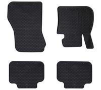 vidaXL Tappetino per Auto 4 pcs Nero TPE