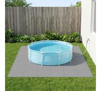 Tappetino per piscina 12 pz Grigio 4,32 m² Schiuma EVA