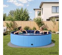 vidaXL Tappetino per piscina 25 pz Ø 292 cm Rotondo Schiuma EVA Grigio