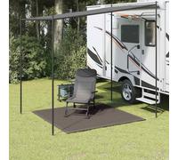 vidaXL Tappetino per Tenda 250x250 cm Antracite in HDPE