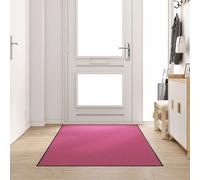 vidaXL Tappetino Altro Rosa e Nero 120 x 250 cm Poliammide e PVC, Tappetino Resistente, Rettangolare, Antiscivolo, per Esterni e Interni, assorbe l’umidità, Perfetto per l’Ingresso
