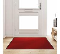 vidaXL Tappetino Rosso e Nero 120 x 180 cm Polipropilene e vinile