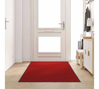 vidaXL Tappetino Rosso e Nero 120 x 250 cm Polipropilene e vinile