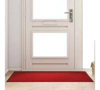 vidaXL Tappetino Rosso e Nero 90 x 150 cm Polipropilene e vinile