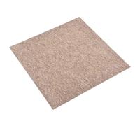 vidaXL Tappeto 20 pezzi beige 50 x 50 cm 100% polipropilene moderno moquette pavimenti interni robusti, antiscivolo e modulare, design della stanza fantasia, facile installazione