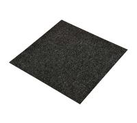 vidaXL Tappeto 20 pcs Nero 50 x 50 cm Bitume