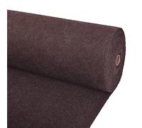 vidaXL Tappeto a Coste per Eventi Elegante Pratico Pelo Corto Corsia Moquette Passatoia Protezione Pavimenti 1,2x10 m Marrone in Tessuto