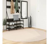 vidaXL Tappeto a Pelo Corto HUARTE Morbido e Lavabile Beige Ø 200 cm