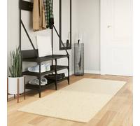 vidaXL Tappeto a Pelo Corto HUARTE Morbido e Lavabile Crema 80x200 cm