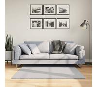 vidaXL Tappeto a Pelo Corto HUARTE Morbido e Lavabile Grigio 120x120cm