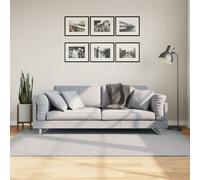 vidaXL Tappeto a Pelo Corto HUARTE Morbido e Lavabile Grigio 140x200cm